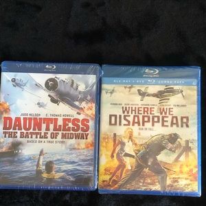 2 Blu-Ray bundle Dauntless The Battle of Midway & Where We Disappear Run or Fall